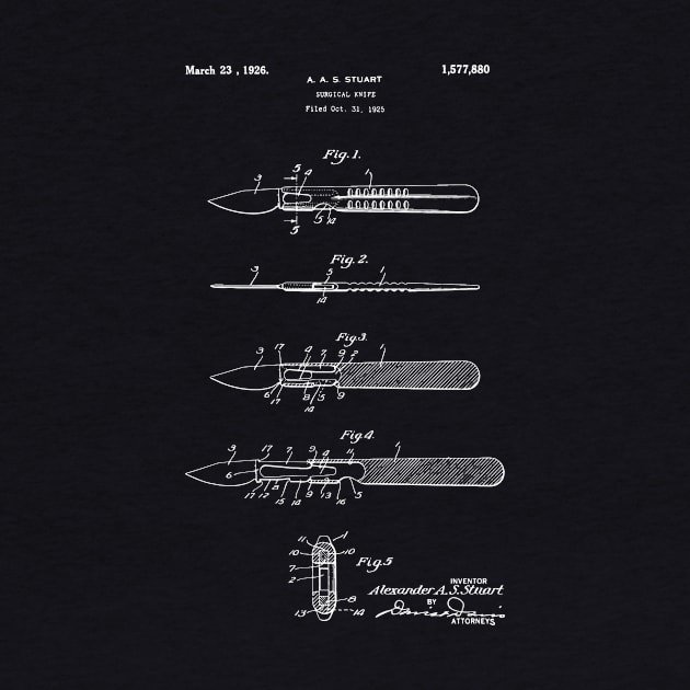 Surgical Knife 1926 Patent - Scalpel Patent by Anodyle